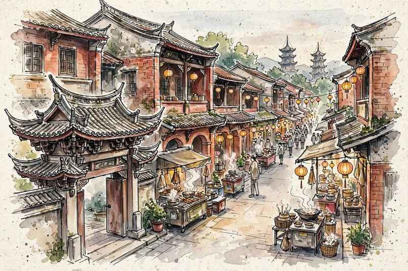 泉州西街手绘